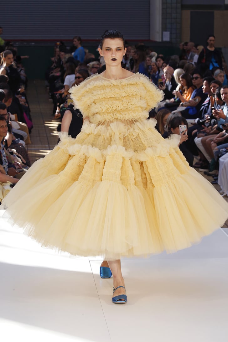 A Voluminous Gown From the Molly Goddard Runway at London Fashion Week ...