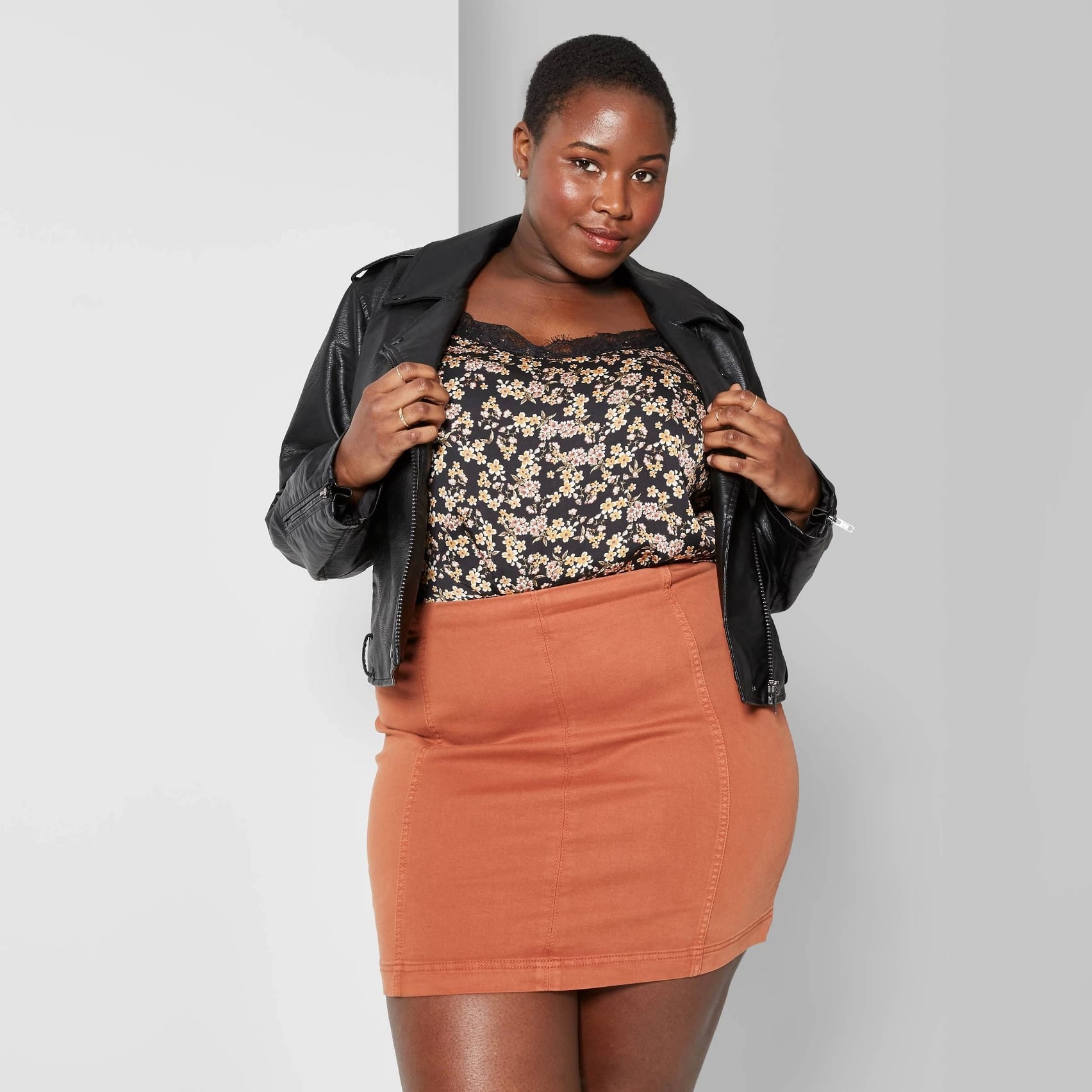 Wild Fable Plus-Size Seamed Denim Mini Skirt Hi, Hello, We Just Found 50 Fall Clothing Essentials From Are All $50 | POPSUGAR Fashion Photo 6