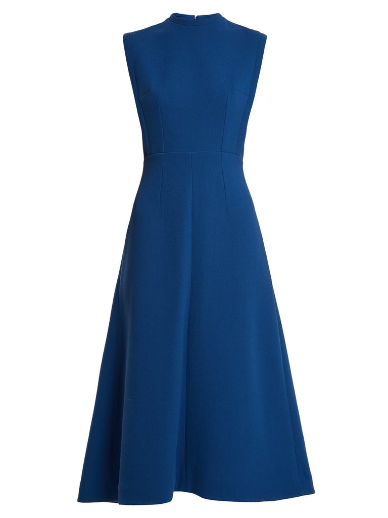 Emilia Wickstead Elizabeth Double-wool A-line Midi Dress | Meghan ...
