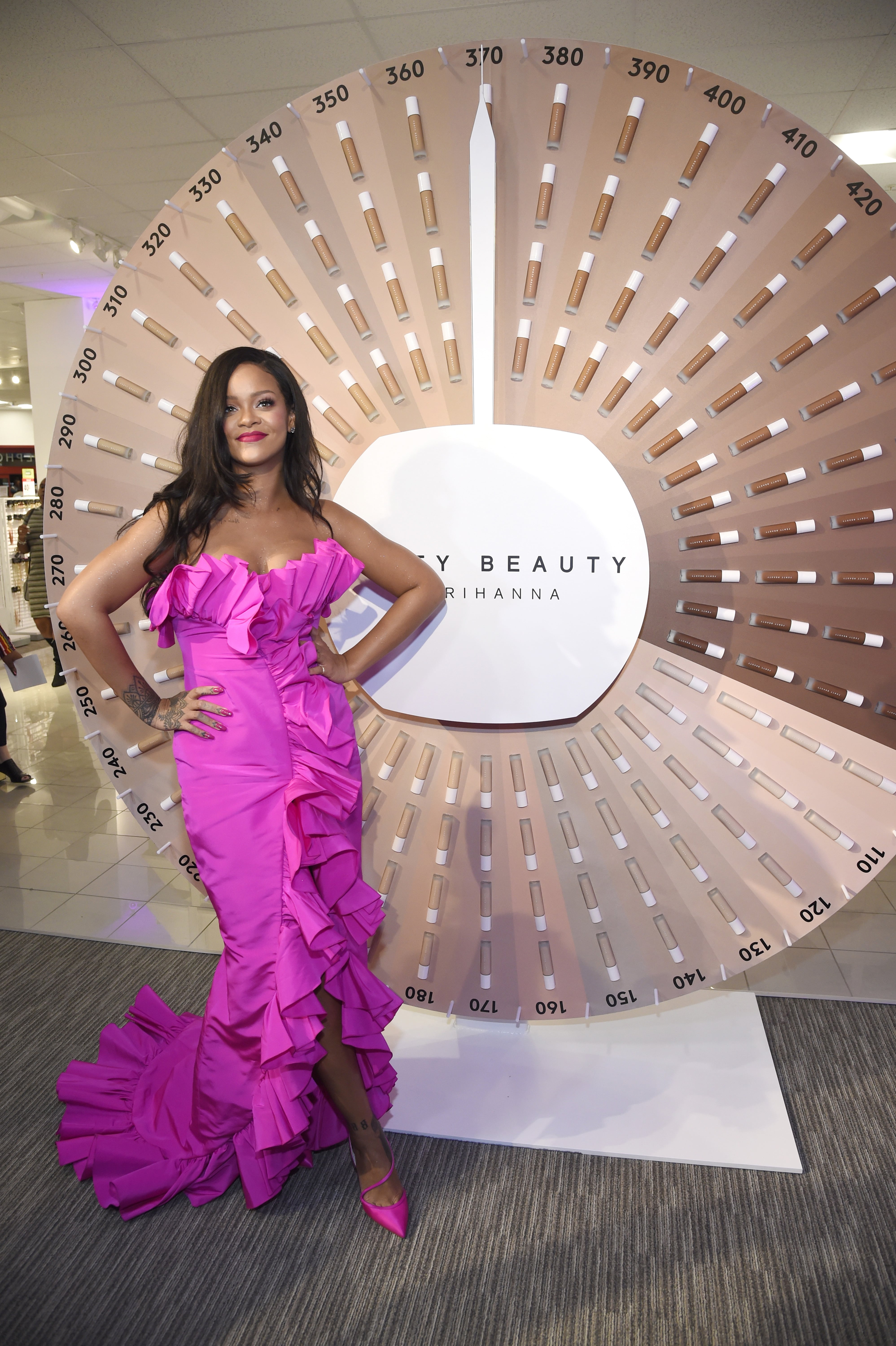 Rihanna's Pink Dress at Fenty Beauty Anniversary | PS Fashion