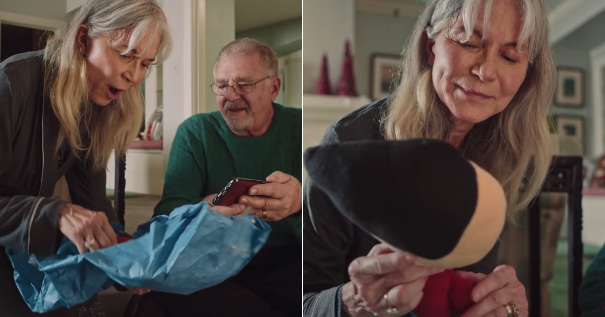Grandma Opening Personalized Gift Etsy Holiday Ad Video POPSUGAR Family