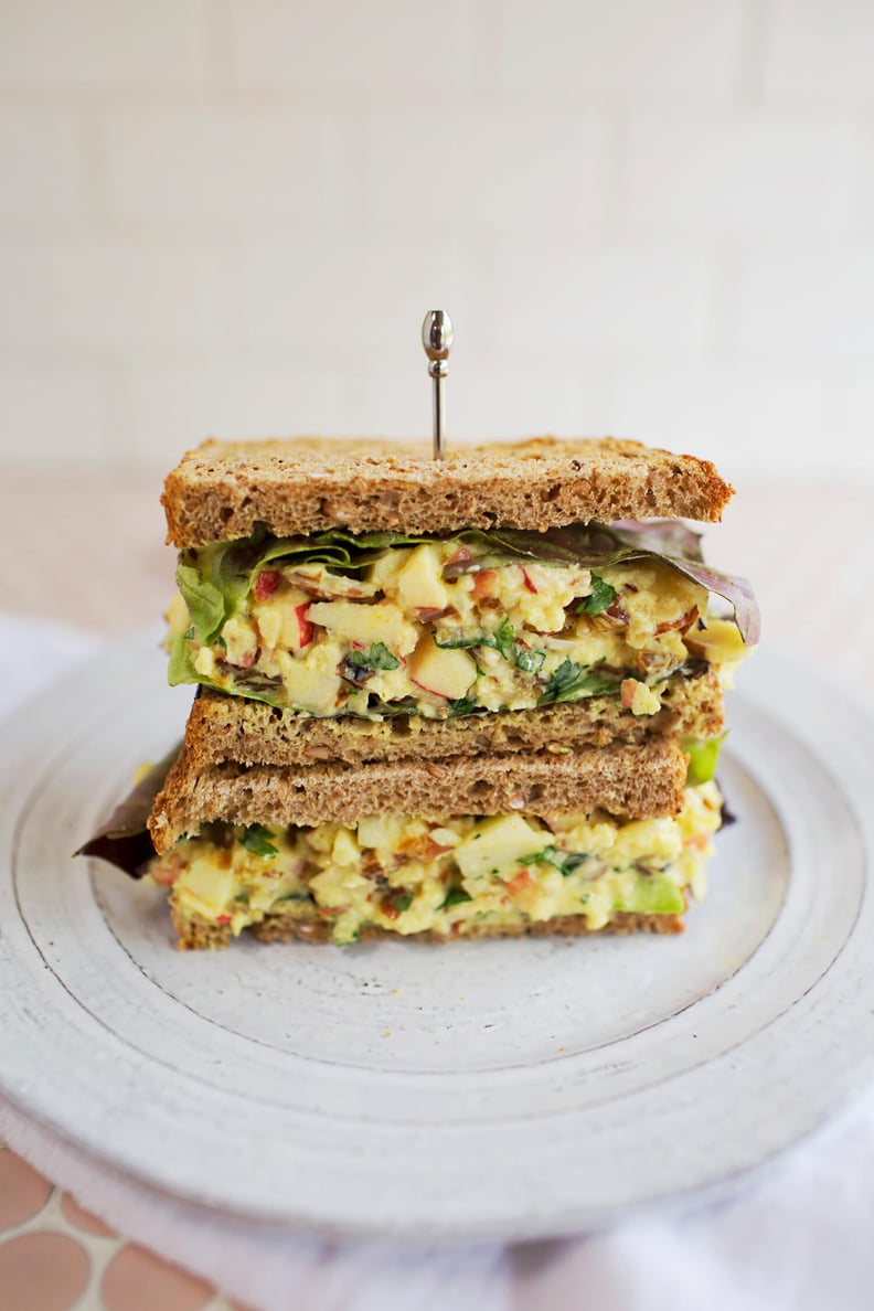 Curried Apple and Almond Salad Sandwich