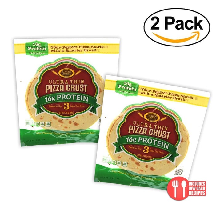 Golden Home Ultra Thin 16g Protein Pizza Crust Best LowCarb Pizza Crust POPSUGAR Fitness