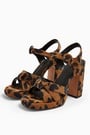 Topshop Ripple Leopard Print Platform Shoes