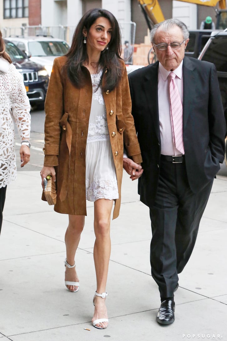 Amal Alamuddin With Clooney and Her Parents Photos POPSUGAR