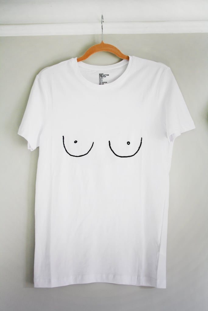 Pomilly Free the Nipple Embroidered T-Shirt ($16)