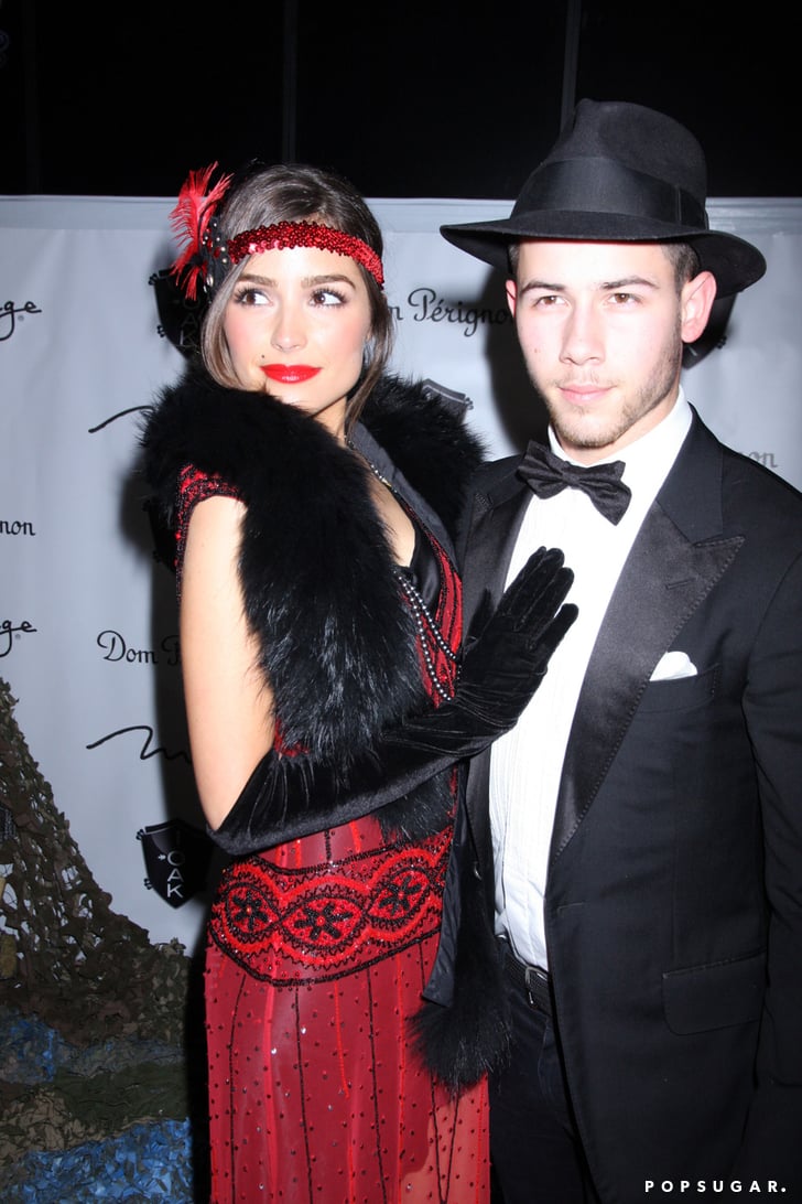 Nick Jonas and Olivia Culpo as a 1920s Couple  