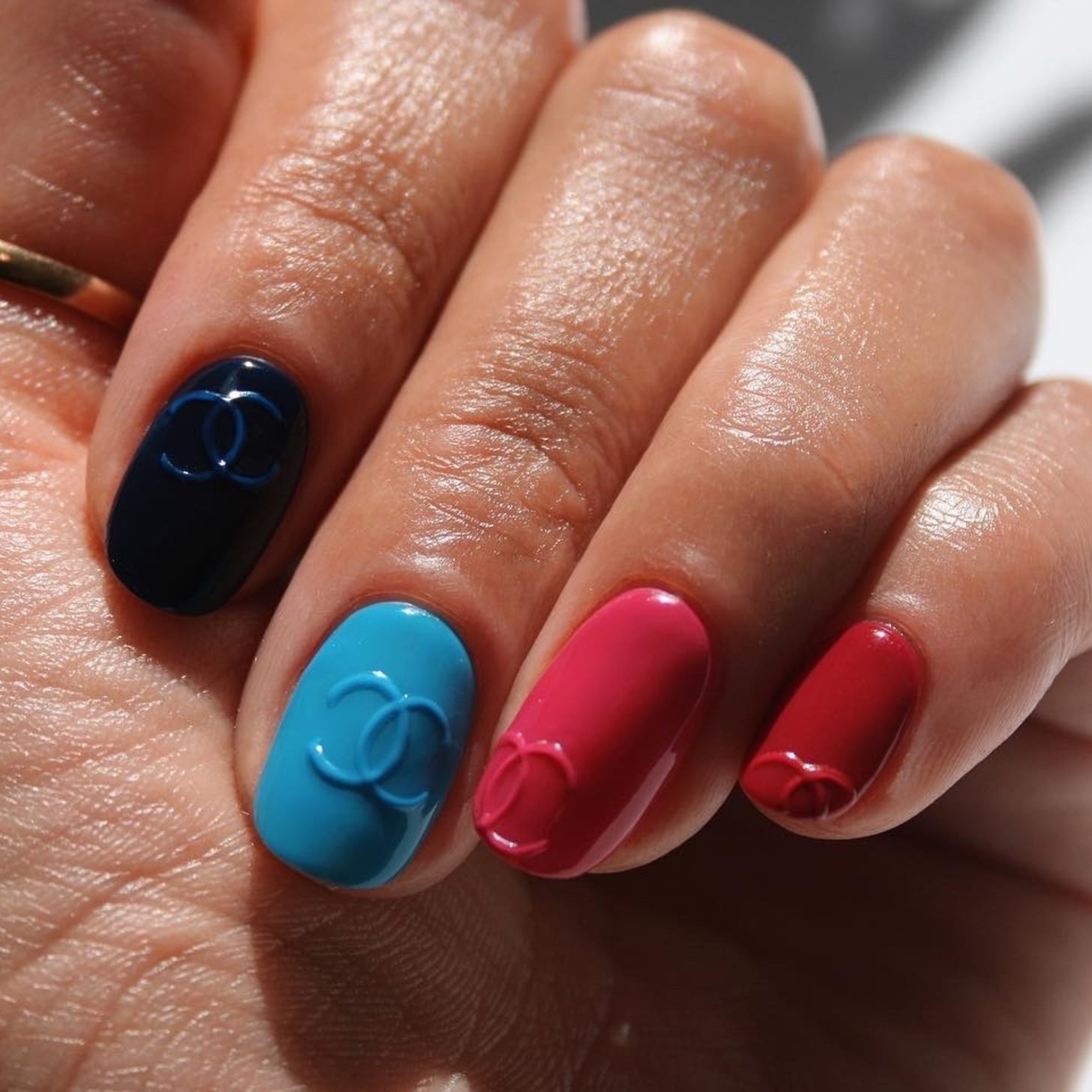 Logo nails are in and you have Chanel to thank