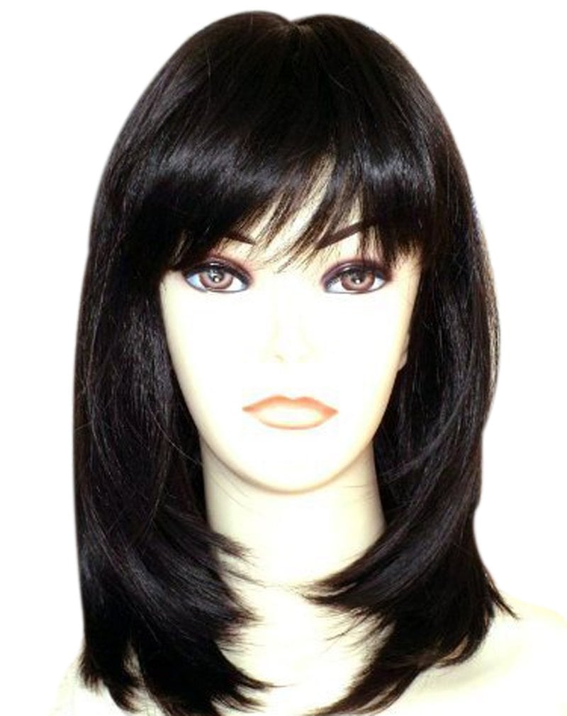 Kalyss Long Straight Layers Black Wig