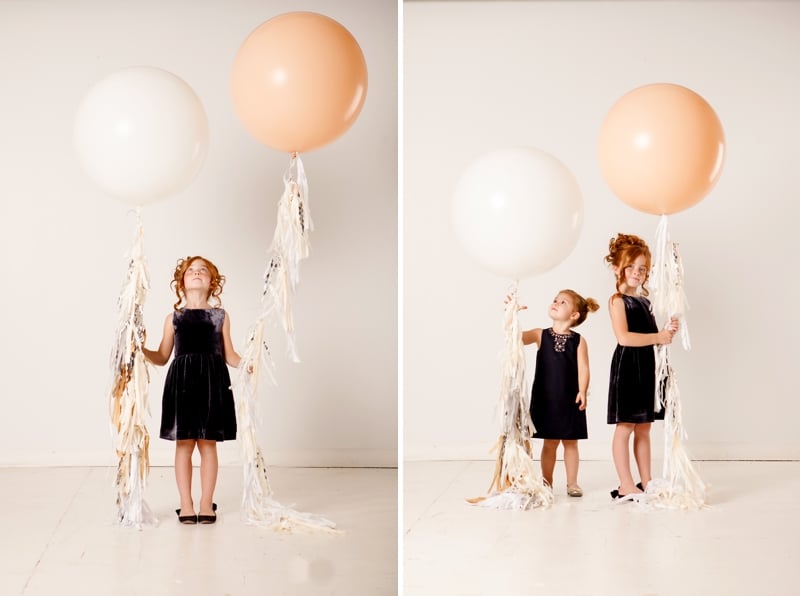 Confetti Glitter Holiday Family Photo Shoot