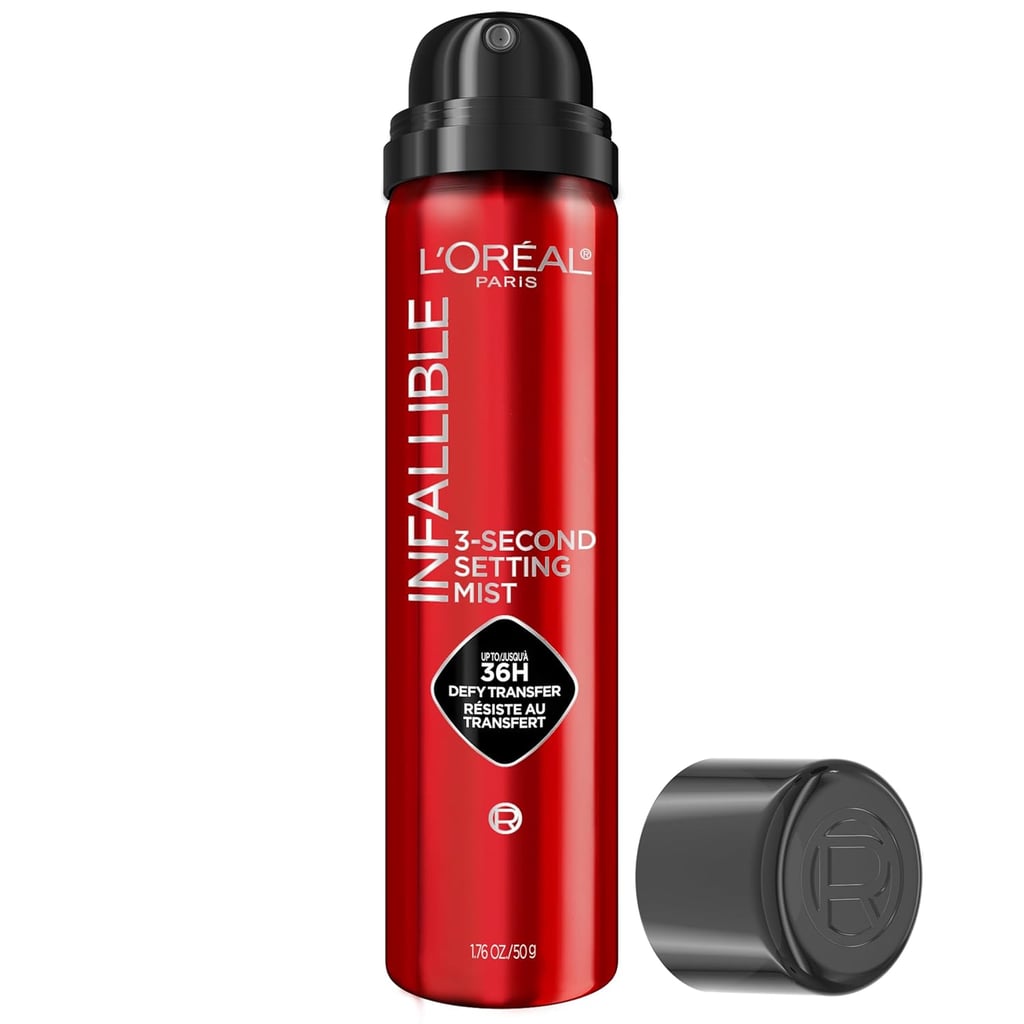 L'Oréal Paris Infallible 3-Second Setting Mist ($11, originally $14)
This setting spray is a viral product for a reason. Made from microfine aerosol, this mist provides up to 36 hours of wear with just one spray, keeping your makeup transfer-, sweat-, and smudge-free all day.
