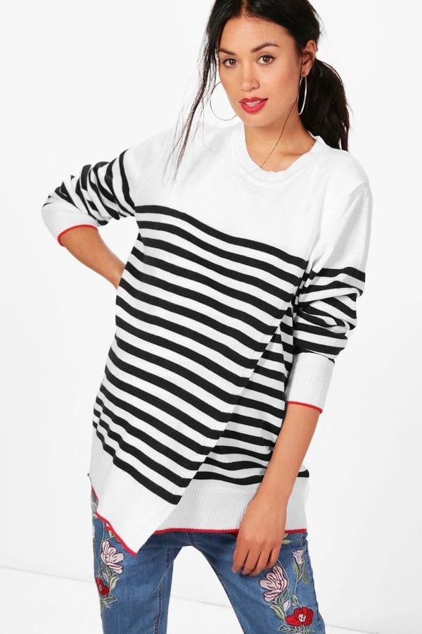 Boohoo Maternity Evelyn Striped Sweater