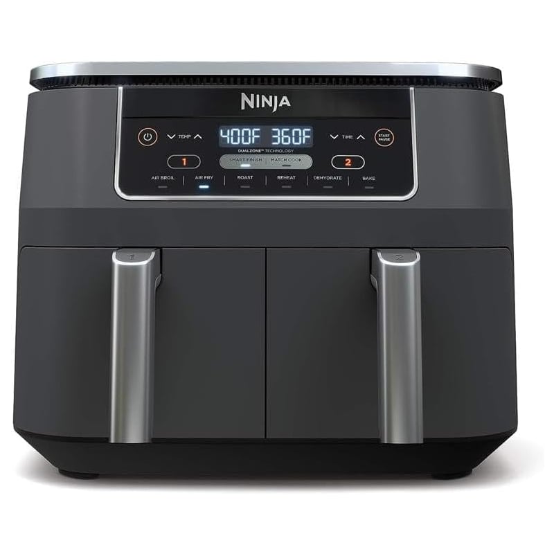 Ninja DZ201 Foodi 8 Quart 6-in-1 DualZone 2-Basket Air Fryer
