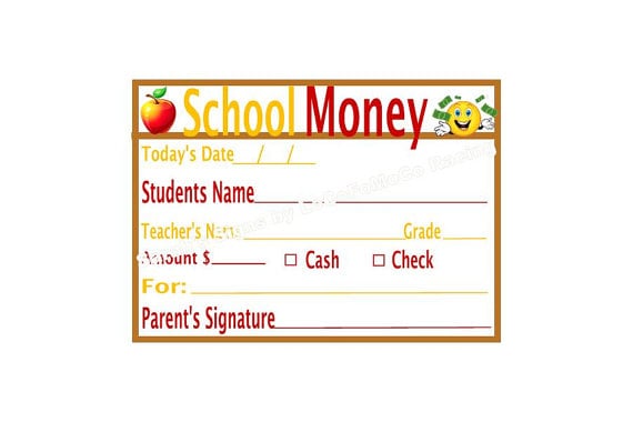 School Money Printables