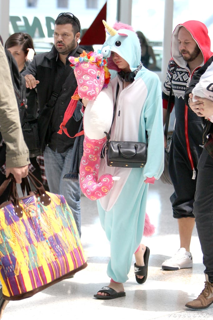 Miley Cyrus in a Unicorn Onesie | Photos