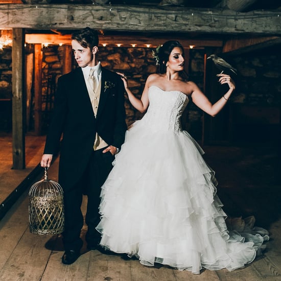 Black and Gold Halloween Wedding