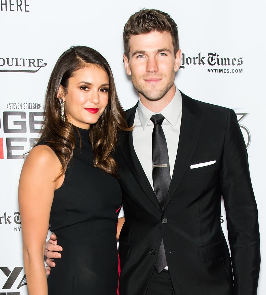 Nina Dobrev and Austin Stowell on Red Carpet October 2015