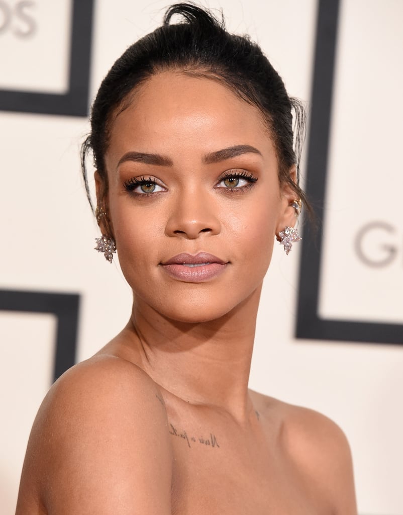 Rihanna didn't need much to play up the effect of her poufy flamingo-pink Giambattista Valli gown, but her dainty Chopard earrings would make a fine accoutrement to any outfit.