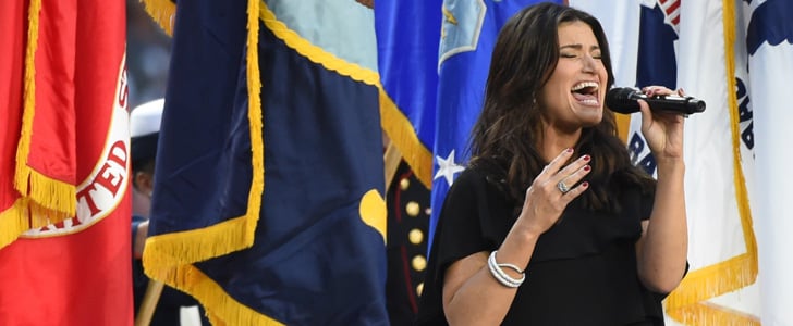 Idina Menzel Sings the National Anthem at the Super Bowl