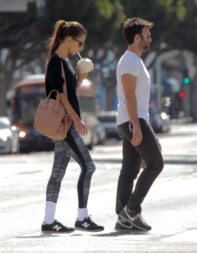 Alessandra Ambrosio and Fiance Go to Yoga October 2015