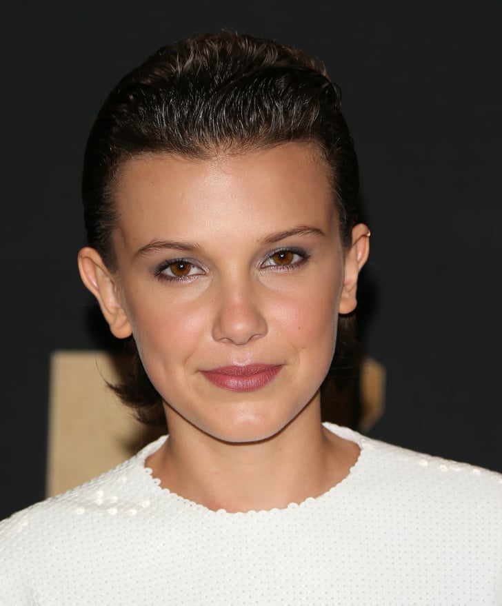 Millie Bobby Brown's Slicked Back Hair, 2017 Millie Bobby Brown's
