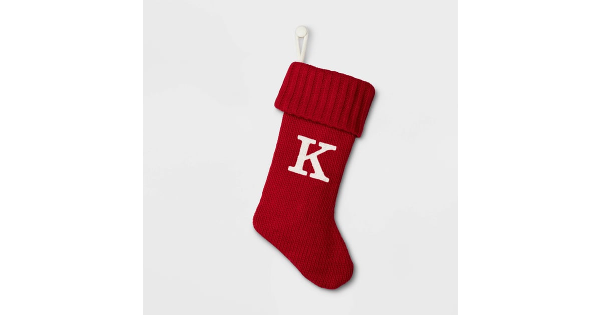 Knit Monogram Christmas Stocking Red Best Personalized Christmas