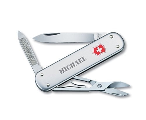 Personalized Swiss Army Money Clip Pocket Knife
