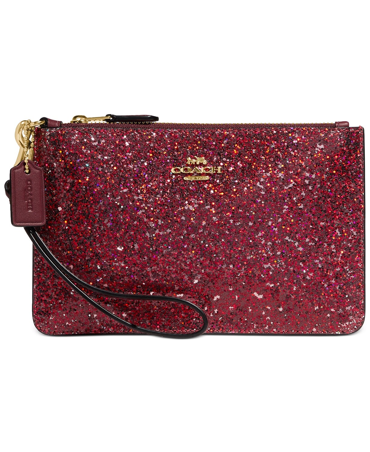 Coach Glitter Leather Small Wristlet | 2019's Most Gift-Worthy Wallets:  From Designer Stunners to Picks That Won't Cost a Pretty Penny | POPSUGAR  Fashion Photo 52