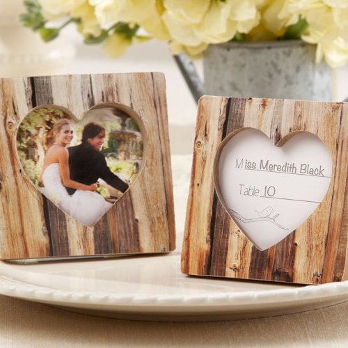 Wood Printed Place Card Holders