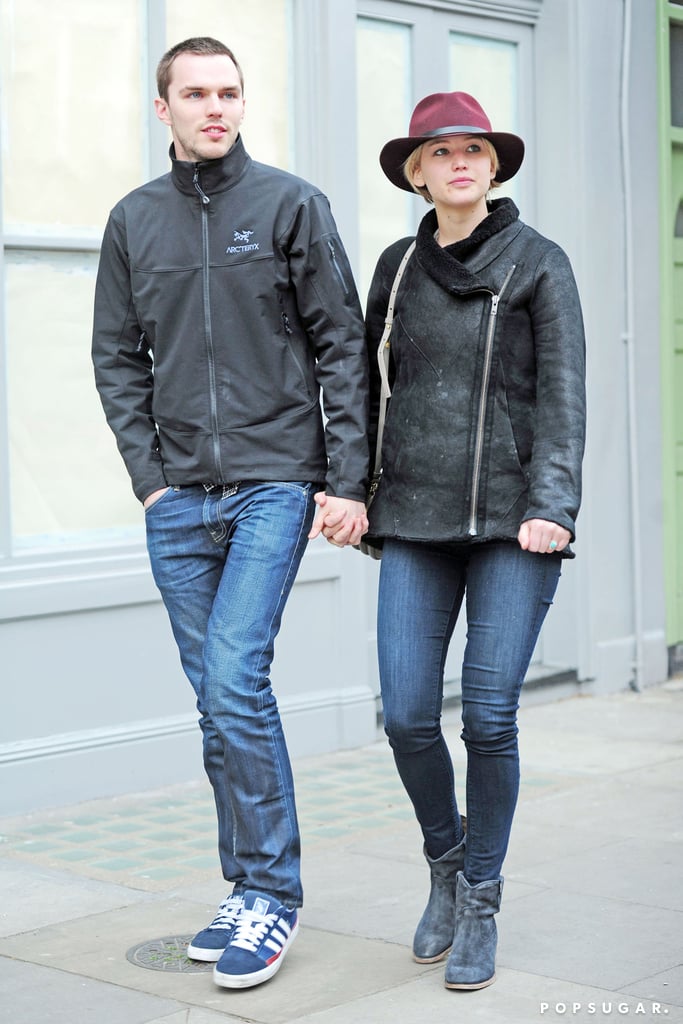 Jennifer Lawrence and Nicholas Hoult With Tom Ford in London