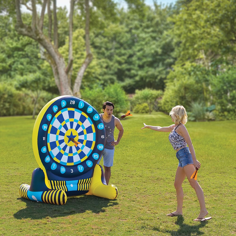 A 6' Inflatable Dart Board Exists, and It Can Go in the Pool