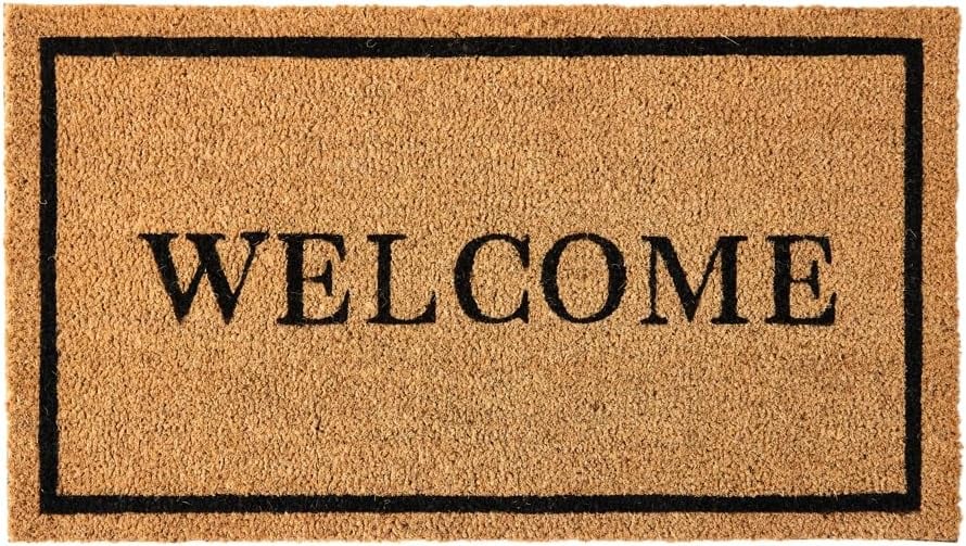 KANKUN Coco Coir Door Mat ($25)
After months of slushy sidewalks and muddy shoes, this durable coco coir door mat is the easiest way to reset your entryway for spring. The natural fibers are tough enough to catch lingering debris while still feeling elevated and intentional.