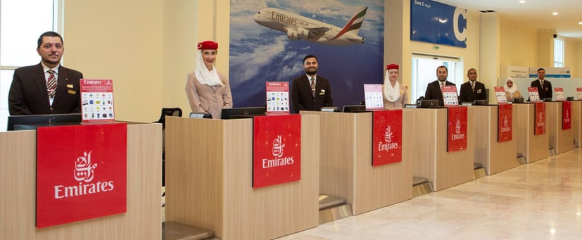 طيران الإمارات تطلق أول محطة خارج المطار لإنهاءإجراءات السفر
