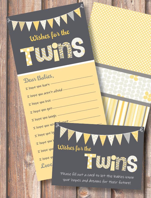 Wishes For The Twins Shower Game Double The Fun 14 Ideas For A