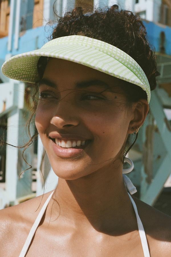 Lele Sadoughi x Solid & Striped Hard Visor