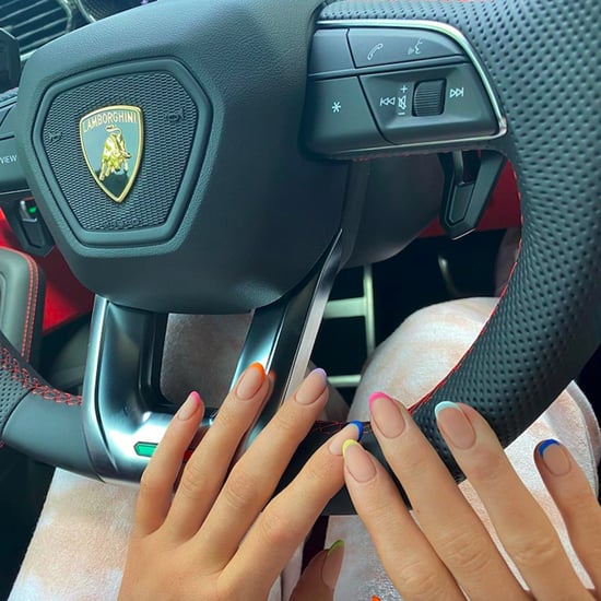 Kylie Jenner's Rainbow French Manicure on Instagram