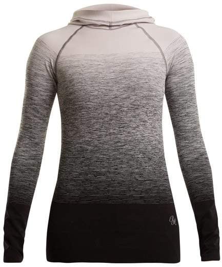 PEPPER & MAYNE Hooded ombré compression performance top