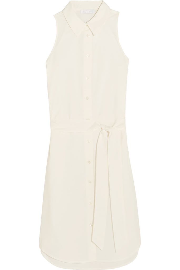 Equipment Claudia belted cotton shirt dress ($200)