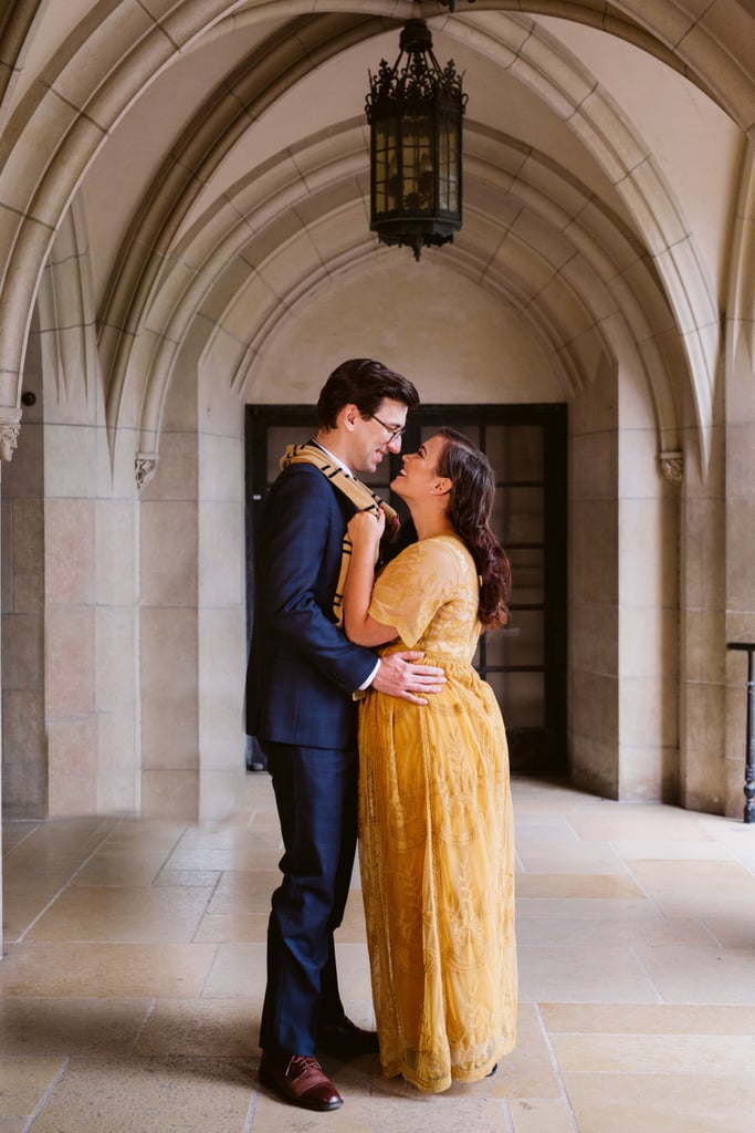 Harry Potter Hufflepuff and Ravenclaw Engagement Photos