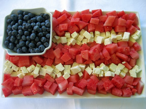 Make This: Watermelon and Feta Flag