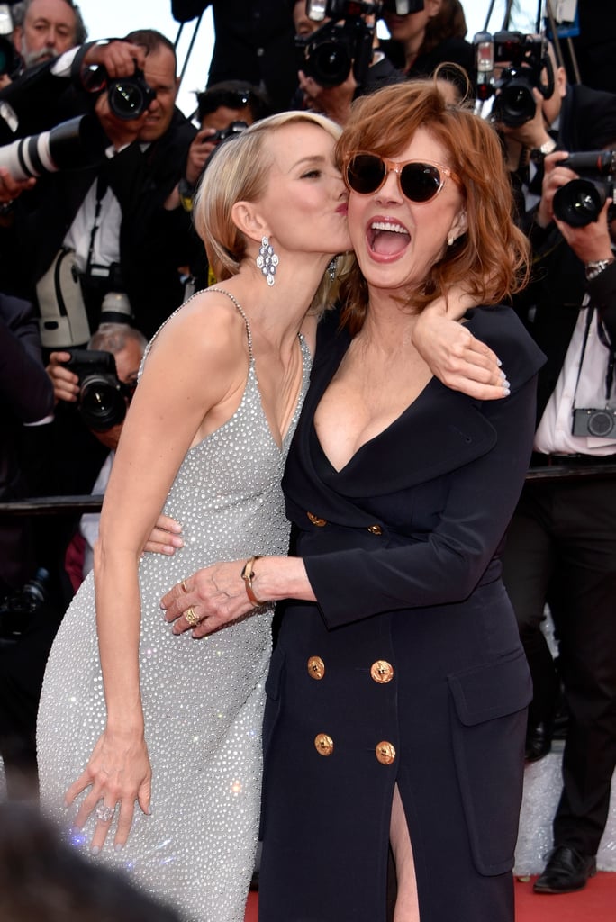 The Cannes Film Festival is underway, and celebrities will be pouring into the South of France for all the fun. So far, we've seen Hollywood heavyweights like George Clooney, Julia Roberts, Susan Sarandon, and Naomi Watts on the red carpet and witnessed unfiltered moments between Blake Lively and Kristen Stewart during a sunny day photo call. In addition to all the glamorous arrivals and carefully-placed poses, we've also seen some hilarious and unexpected candid interactions between stars — which we've rounded up here for your enjoyment.
