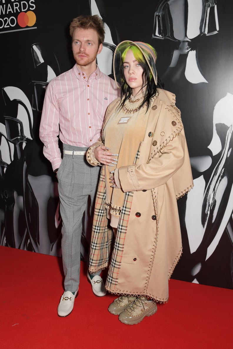 Billie Eilish and Finneas O'Connell at the 2020 BRIT Awards