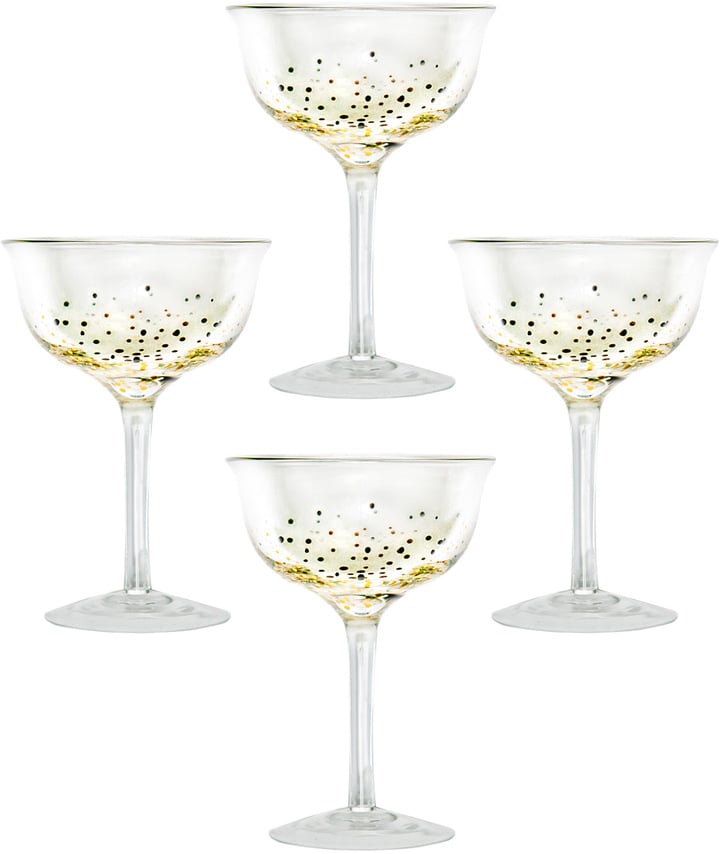 Dot & Bo Glitter Champagne Coupes