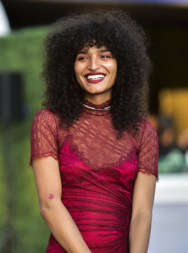 WEST HOLLYWOOD, CALIFORNIA - AUGUST 09: Indya Moore attends the red carpet event for FX's 
