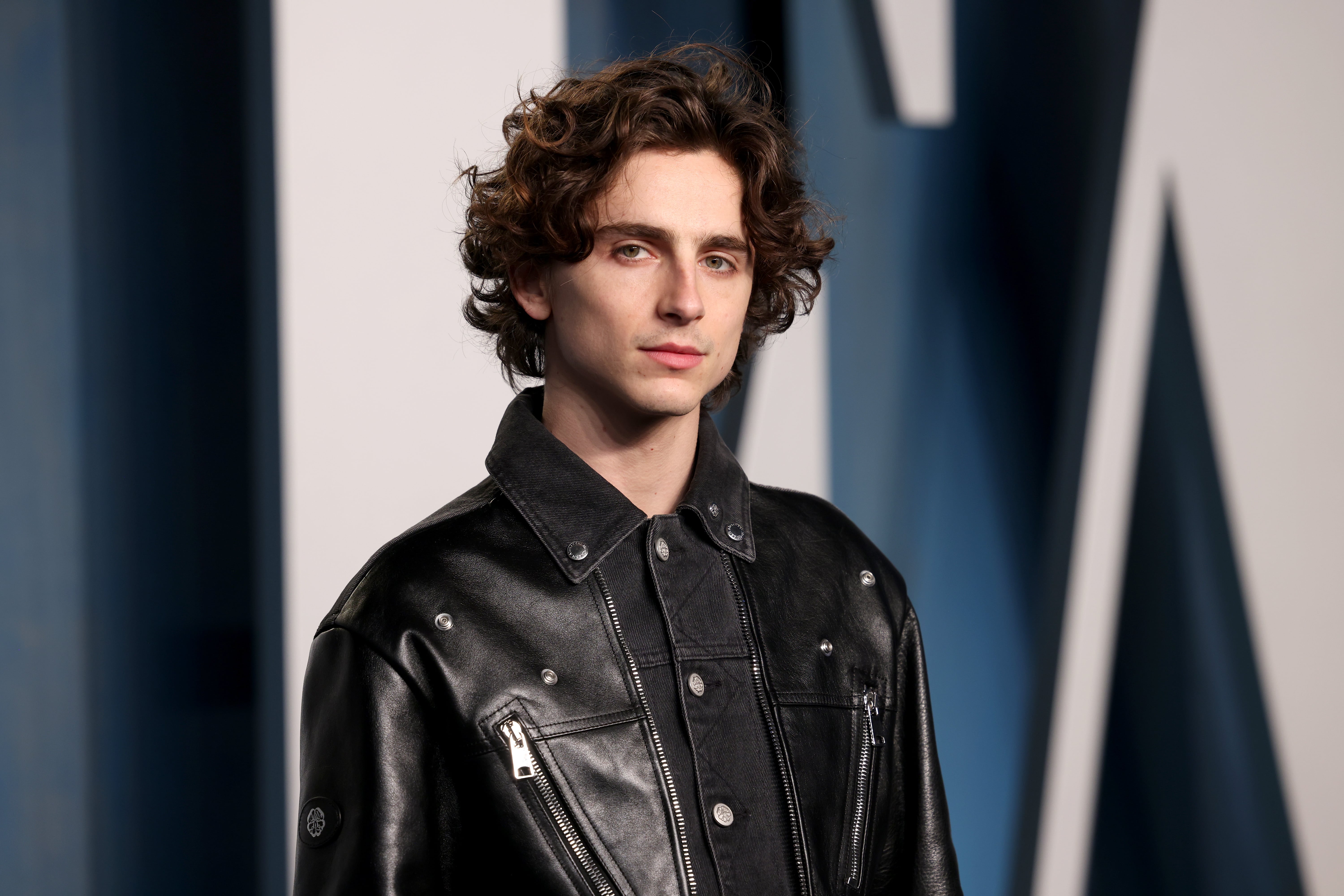 Timothée Chalamet's Biker Outfit at the Oscars Afterparty