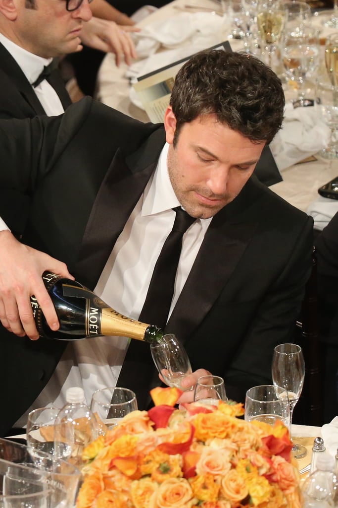 Ben Affleck poured himself some Champagne during the ceremony.
.
Source: Christopher Polk/NBC/NBCU Photo Bank/NBC