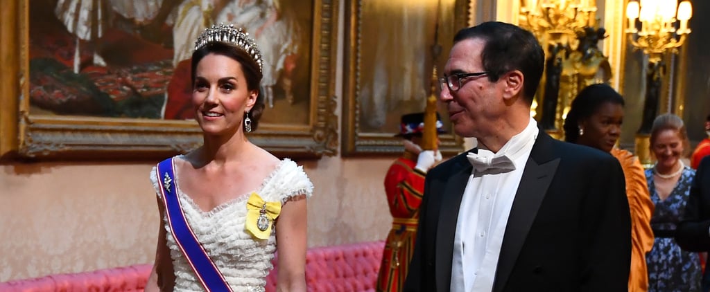 Kate Middleton White Dress at State Banquet 2019