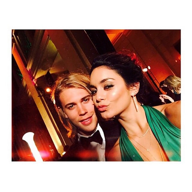 Vanessa Hudgens and her boyfriend took a selfie during a go-green event. 
Source: Instagram user vanessahudgens