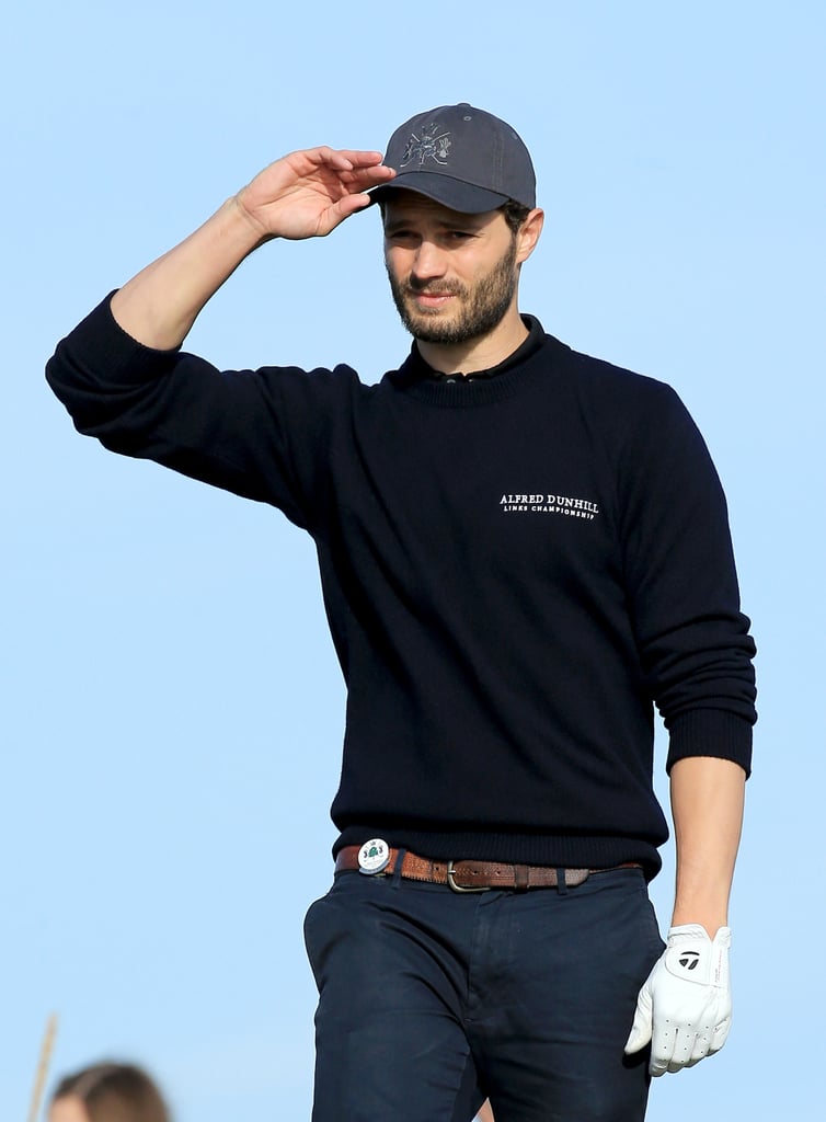 Jamie Dornan and Damian Lewis Playing Golf