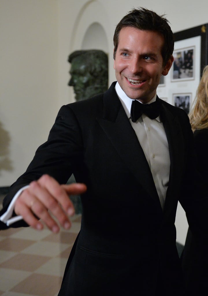 Bradley Cooper was one of the many guests who speak French.